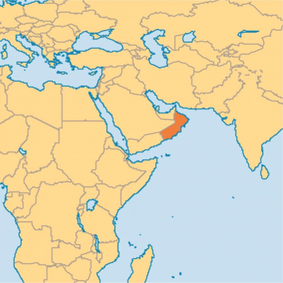Dünya haritasında Umman göster 